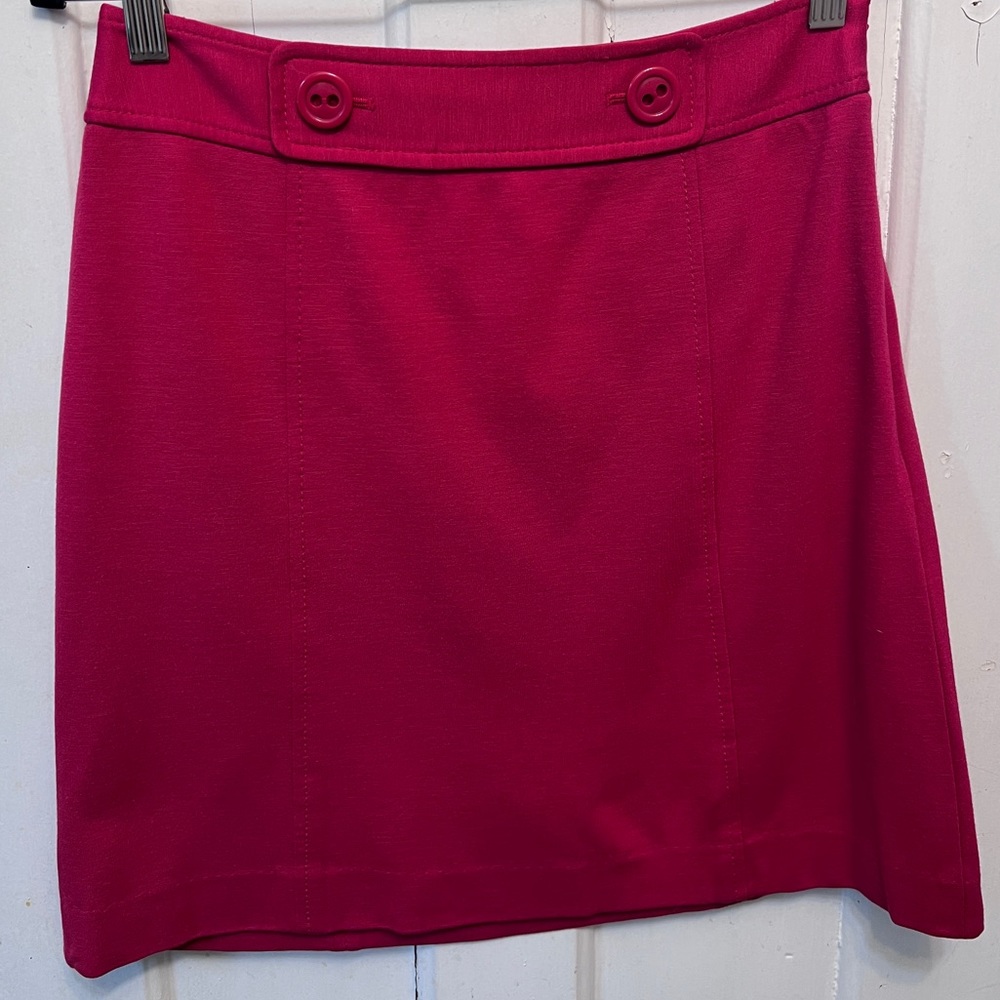 Ann Taylor mini skirt, red, size 0